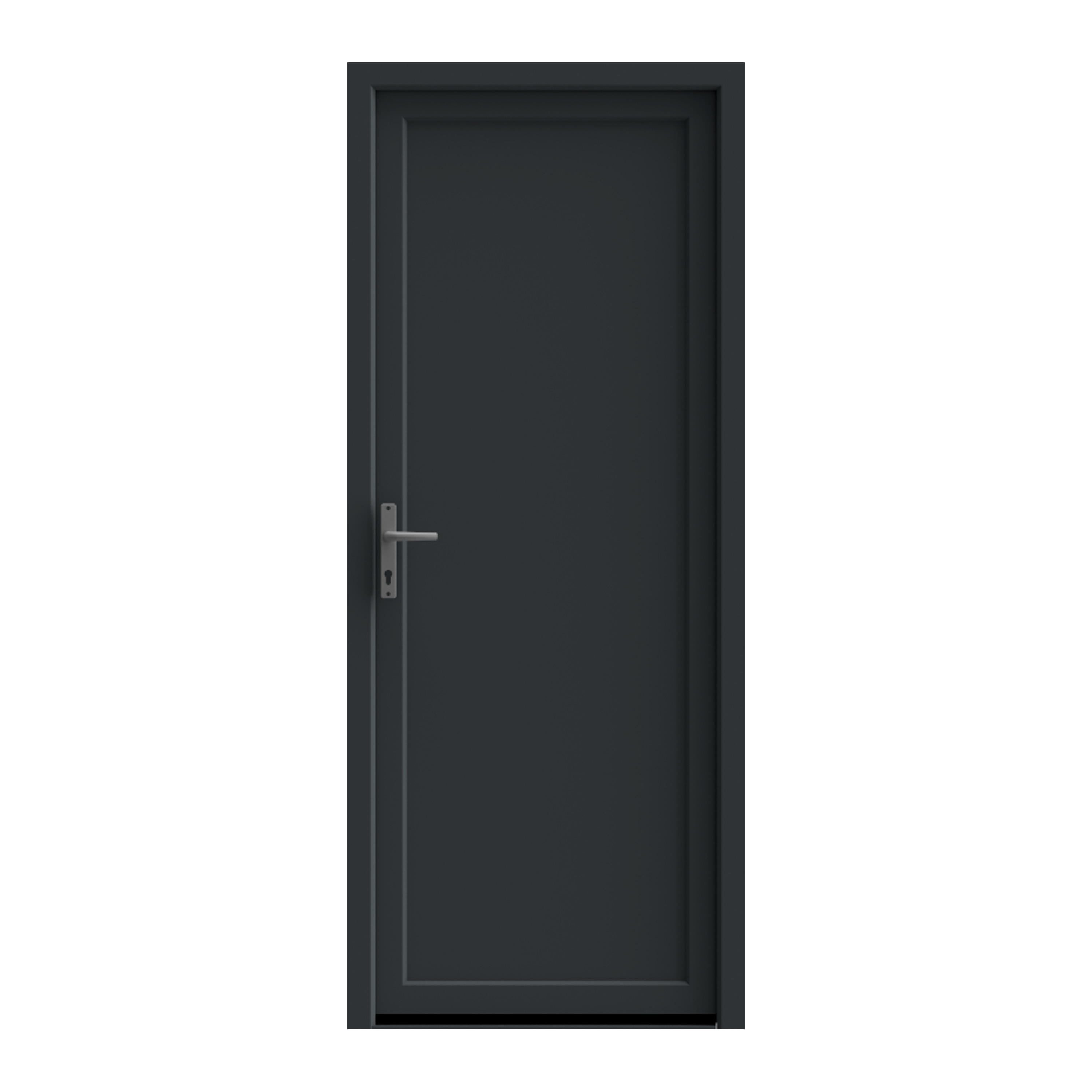 Usa pentru intrare din termopan pvc, fara geam, antracit, dreapta,simpla deschidere, 205 x 90 cm