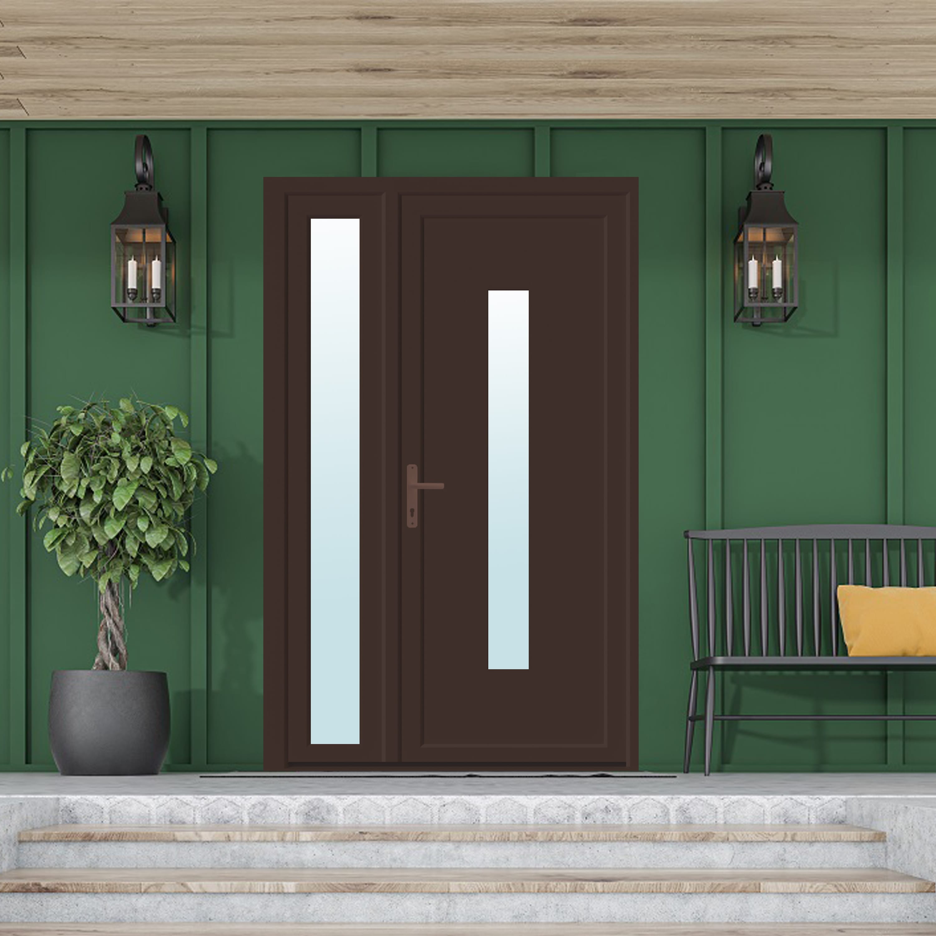 Usa PVC exterior, nuc, dreapta, 120 x 205 cm, deschidere la 120 cm