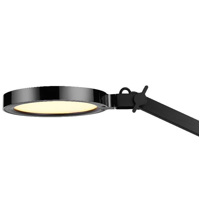 Veioza neagra LED, 13 W • GoodHome Moxette