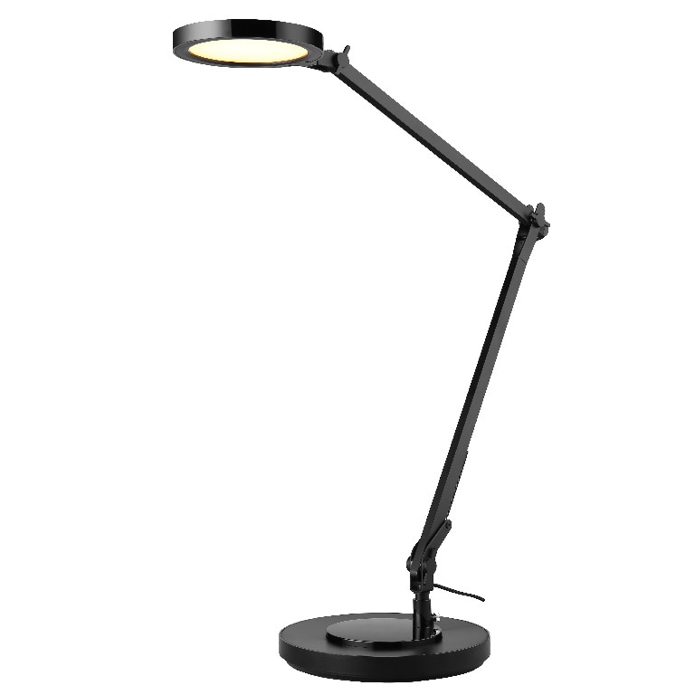 Veioza neagra LED, 13 W • GoodHome Moxette