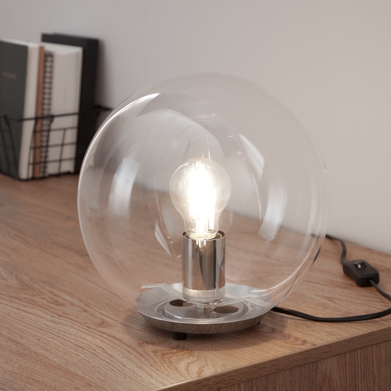 Veioza GOODHOME Barool, E27, IP20, transparent