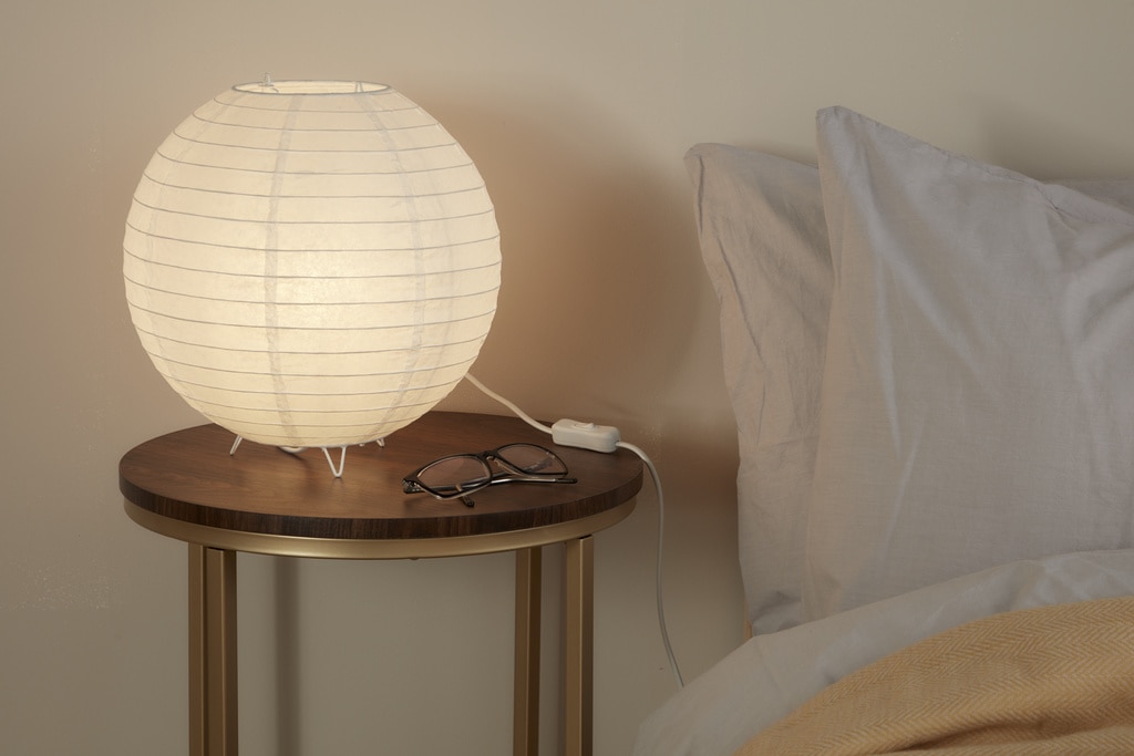 Veioza GOODHOME Taynae, E27, IP20, alb