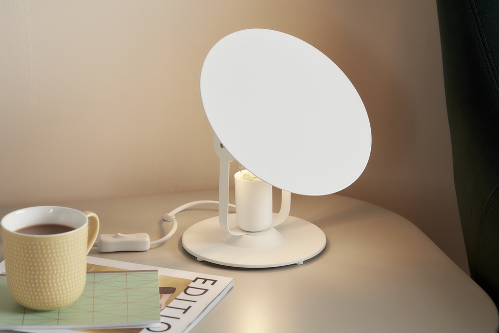 Veioza alba, 1 bec, E27, 10 W  GoodHome Kiranat