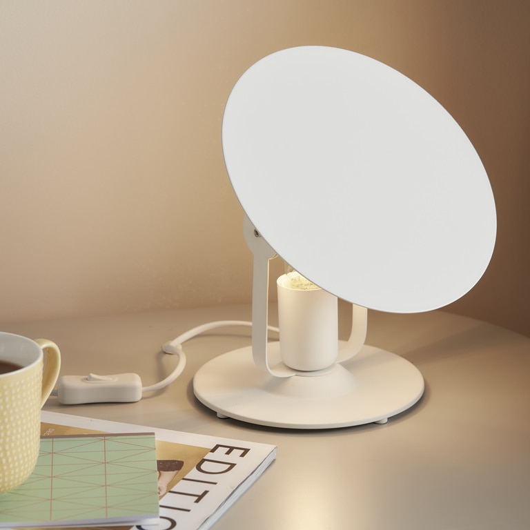 Veioza alba, 1 bec, E27, 10 W  GoodHome Kiranat