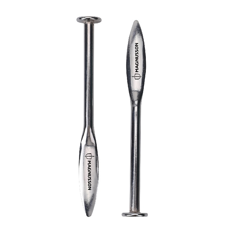 Pachet 2 dispozitive aliniere zidarie Magnusson, metal, argintiu