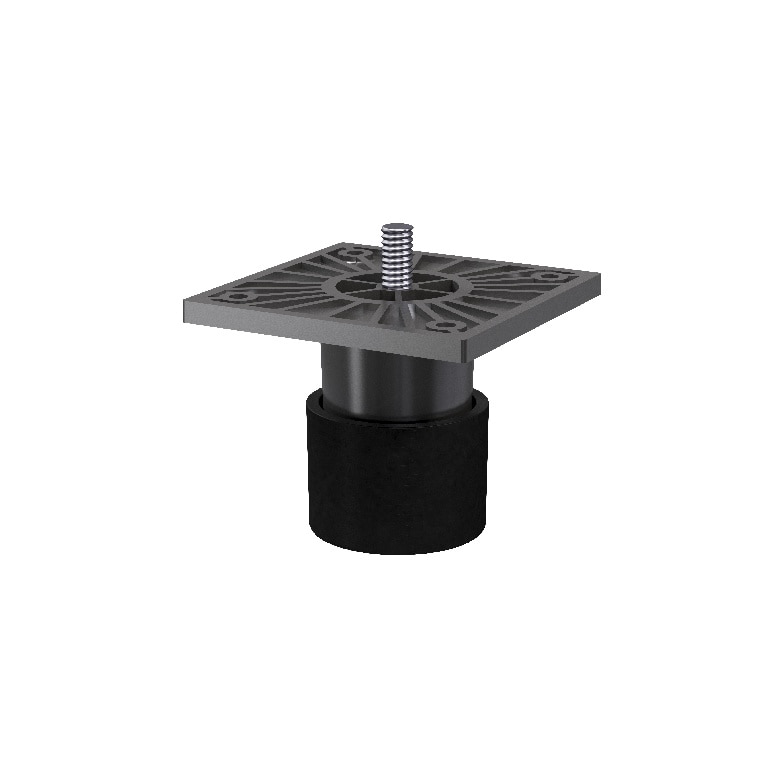 Picioare reglabile, joase, dresing, gri, plastic  GoodHome Atomia