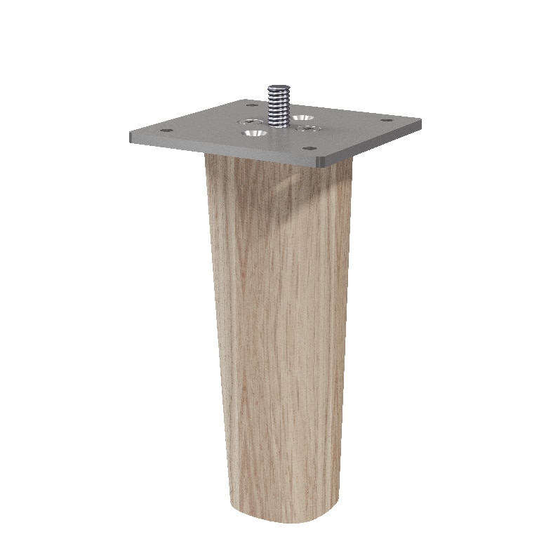 Set picioare mobilier GoodHome Atomia, lemn/metal, 11 cm, 2 bucati