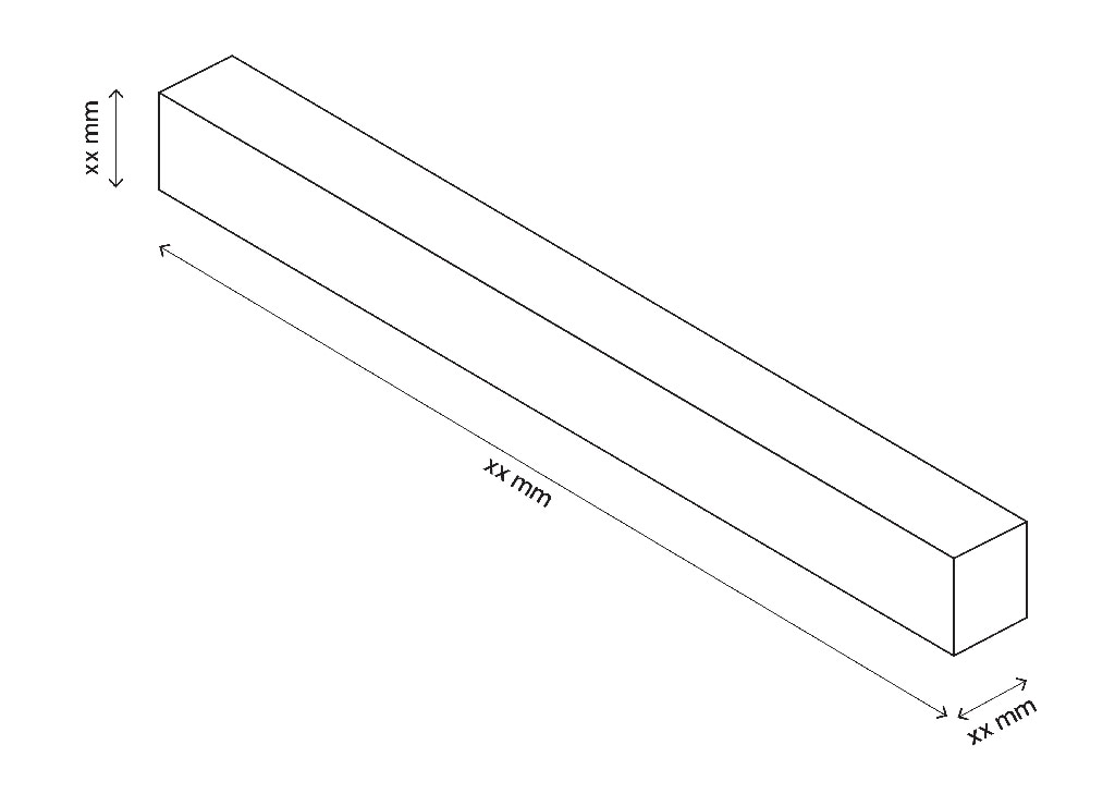 Maner lemn, gri, 2 bucati/set 