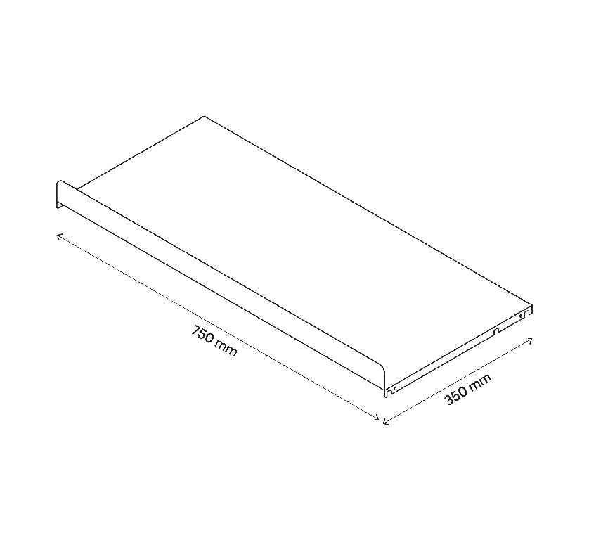 Raft Pantofi D450Mm  L750Mm • GoodHome Atomia