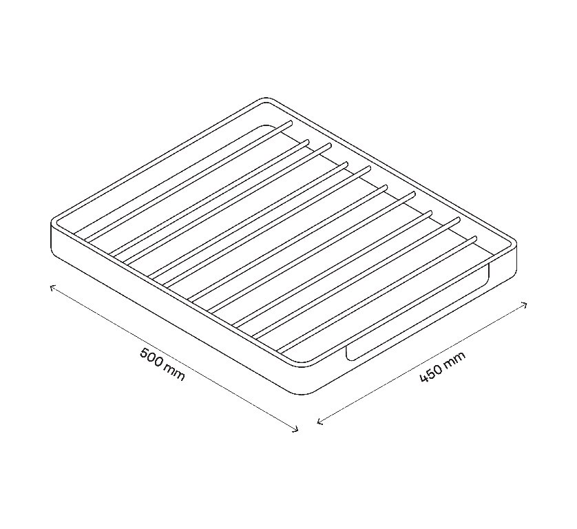 Raft Pantaloni D45Mm  L500Mm • GoodHome Atomia