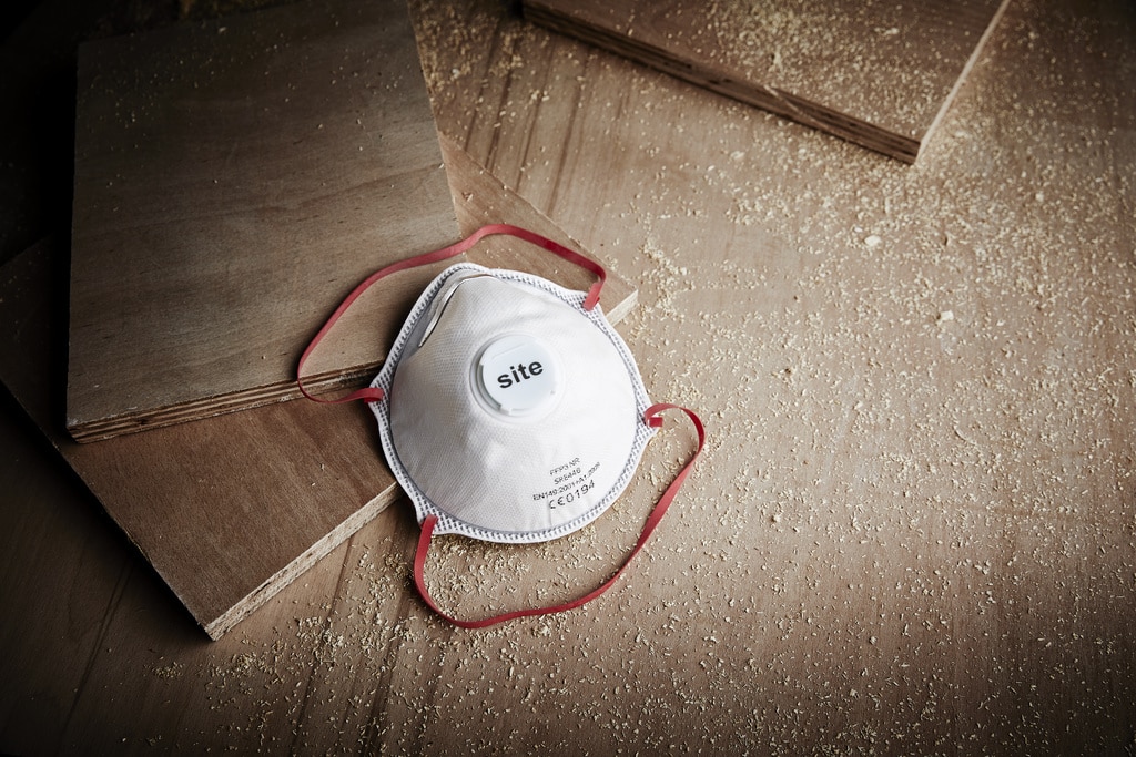 Masca protectie Site SRE446, FFP3, cu supapa, set 2 bucati, alba