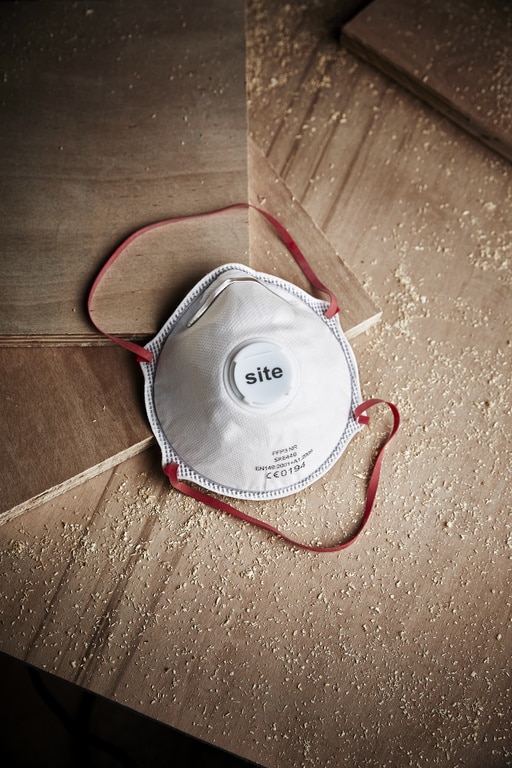 Masca protectie Site SRE446, FFP3, cu supapa, set 2 bucati, alba