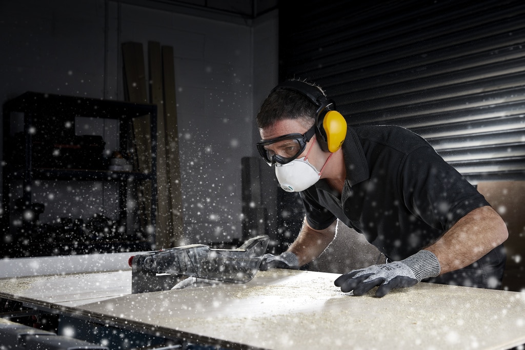 Masca protectie Site SRE446, FFP3, cu supapa, set 2 bucati, alba