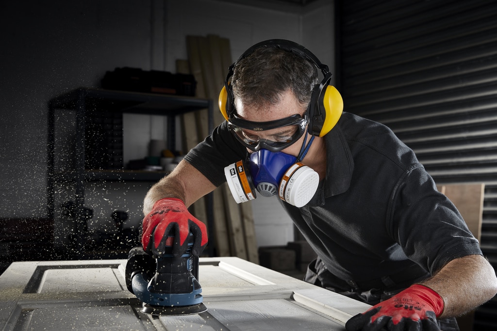 Semimasca protectie Site, filtru A1P2, reutilizabila 28 zile, albastru