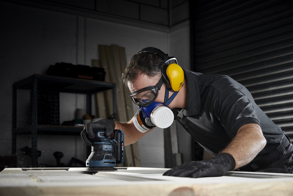 Semimasca protectie Site, filtru A1P2, reutilizabila 28 zile, albastru