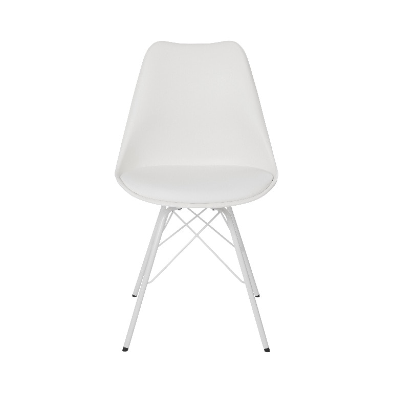 Scaun bucatarie, alb, otel, 84 x 48 cm  GoodHome Marula