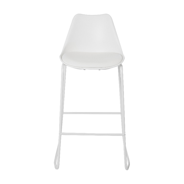 Scaun bar GOODHOME Marula, 43 x 54.5 x 99.5 cm, alb