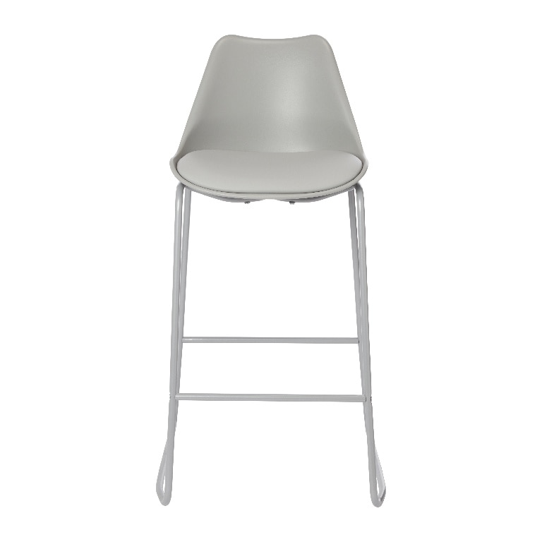 Scaun bar GOODHOME Marula, 43 x 54.5 x 99.5 cm, gri deschis