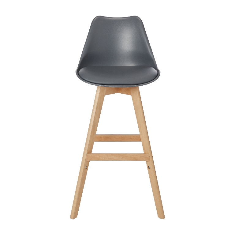 Scaun bar GOODHOME Pitaya, 100.5cm, gri inchis