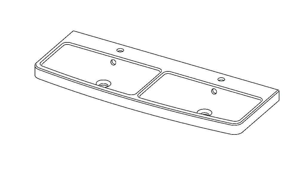 Lavoar GOODHOME, rasina, alb, 120.5x13.2x46.9 cm