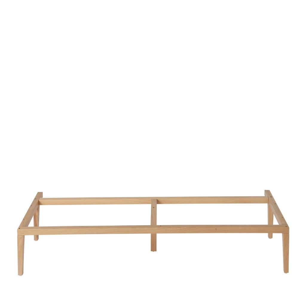 Cadru baza cu 4 picioare GOODHOME Avela, 120 x 21 x 45 cm, lemn, maro