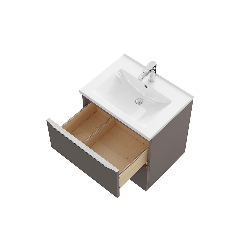 Masca lavoar GoodHome Imandra, suspendata, 60 x 45 x 60 cm, taupe