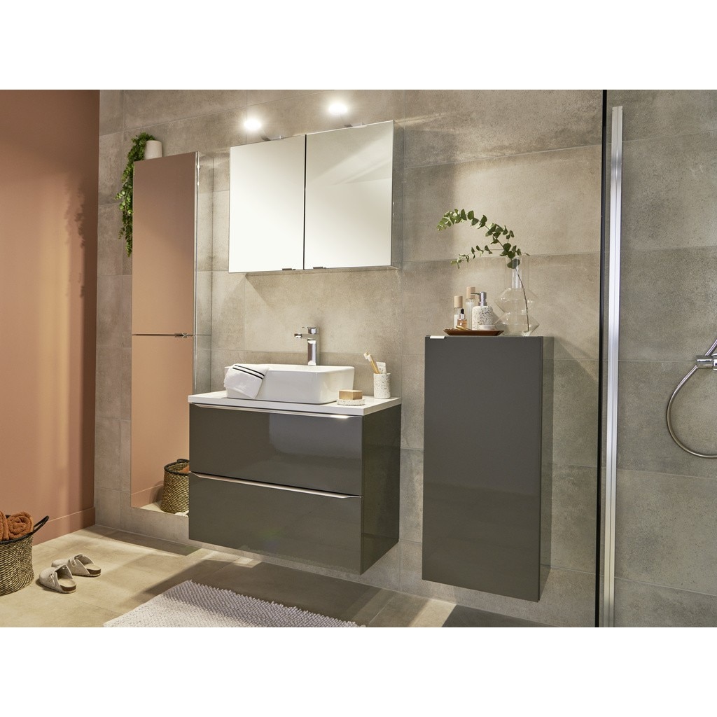 Baza pentru lavoar, suspendata, Antracit, 100 x 60 cm  GoodHome Imandra