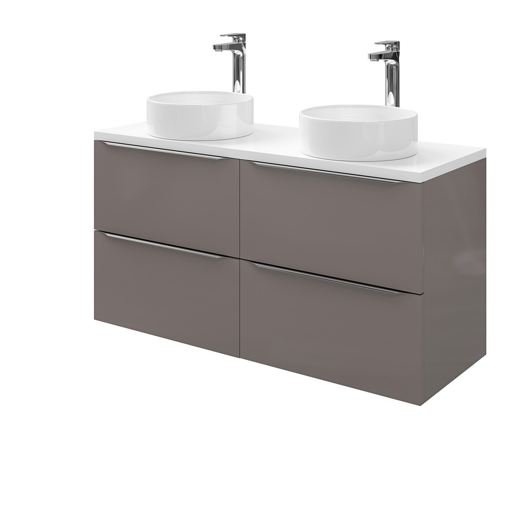 Masca lavoar GoodHome Imandra, suspendata, 120 x 45 x 60 cm, taupe