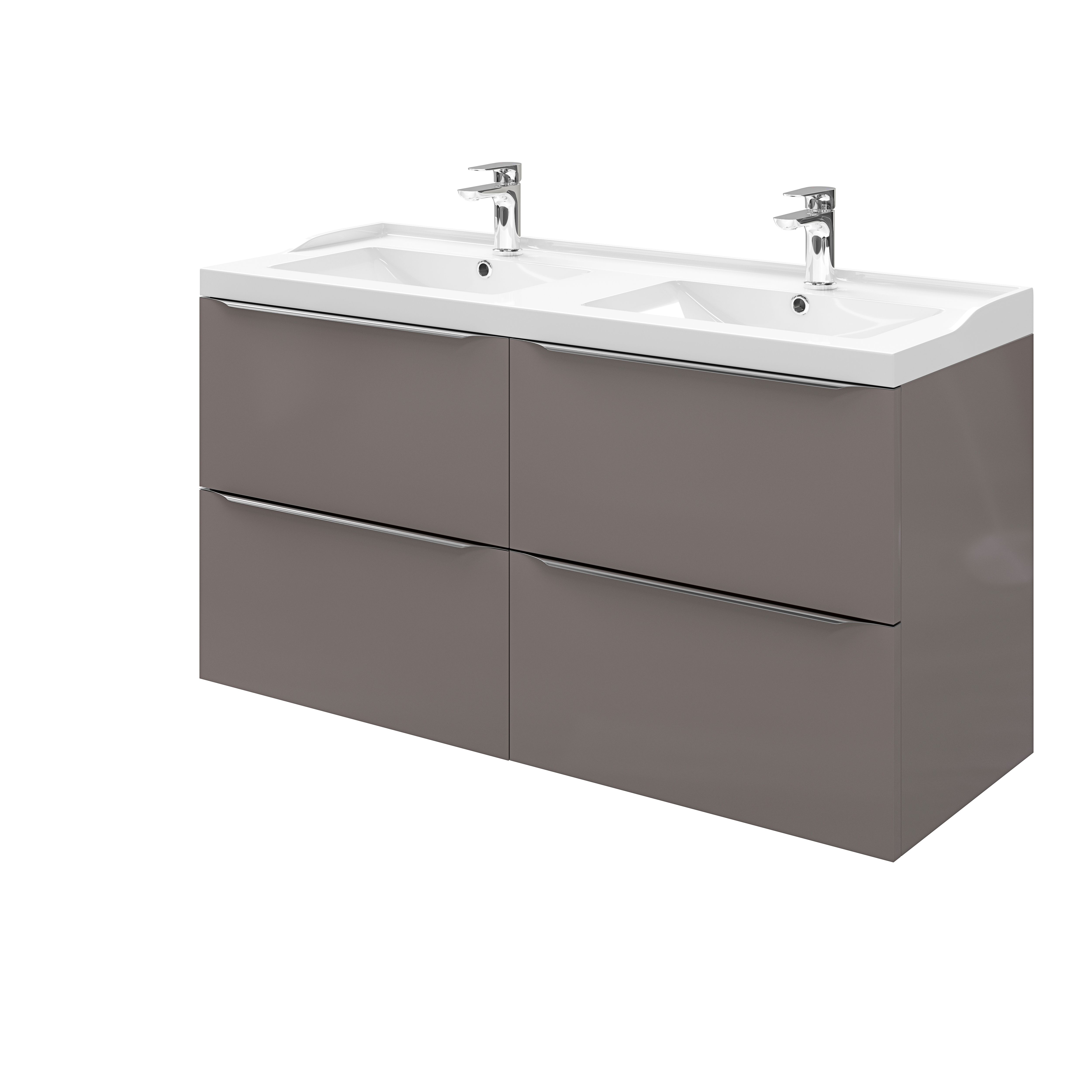 Masca lavoar GoodHome Imandra, suspendata, 120 x 45 x 60 cm, taupe