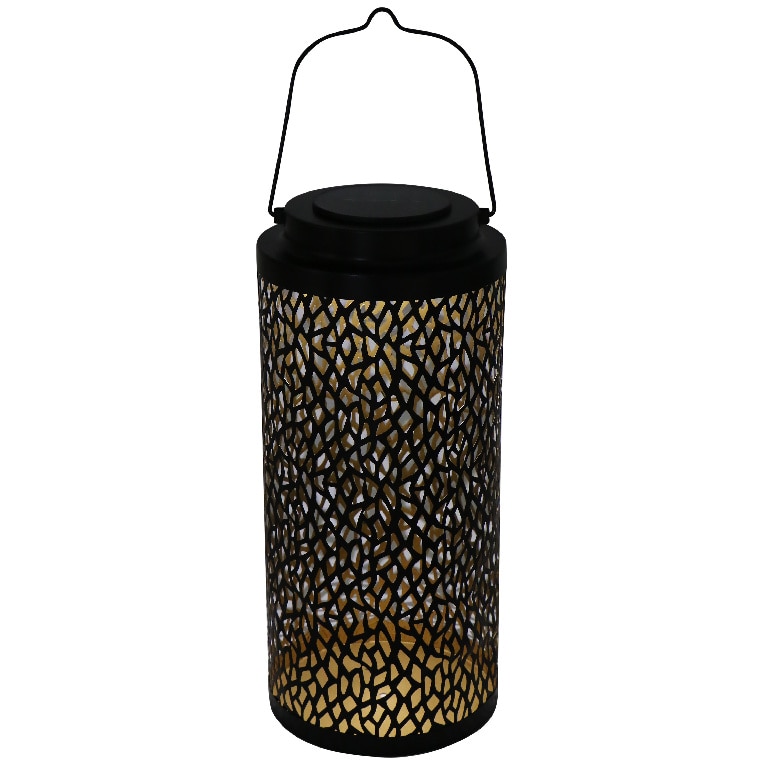 Lampa solara LED, metal, negru, 1 bucata