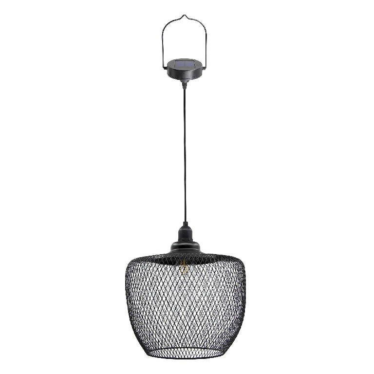 Plafoniera LED, neagra, D18, 1.2 V, metal si sticla  • Koyaka
