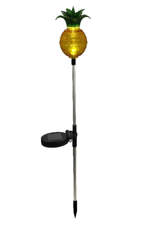 Lampa solara Ananas, 68 cm, galben
