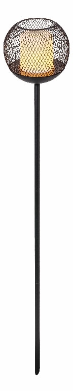 Lampa solara LED, metal, negru, 1 bucata, 0.06 W • Blooma