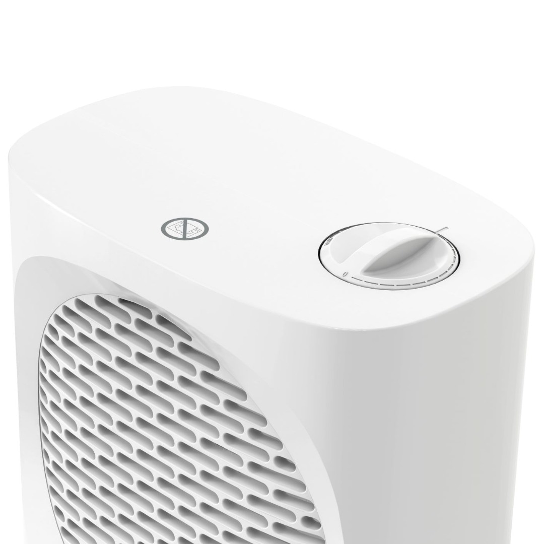 Aeroterma GOODHOME Colenso, 21.5 x 20 x 12.5 cm, 2000W, IP20, suprafata incalzire 20 mp, plastic, alb