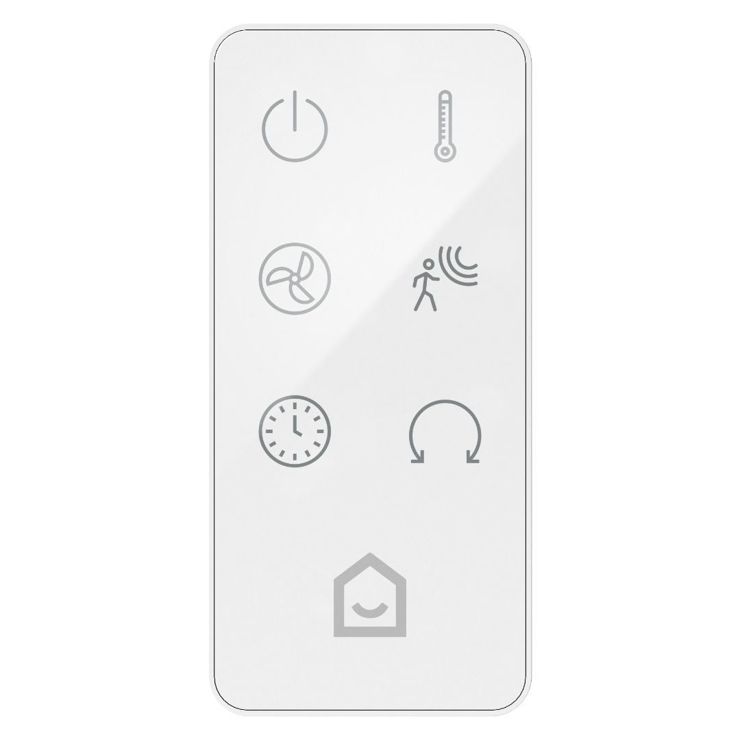 Aeroterma oscilanta GOODHOME Colenso, 15 x 38 x 19 cm, 2400W, IP20, plastic, alb