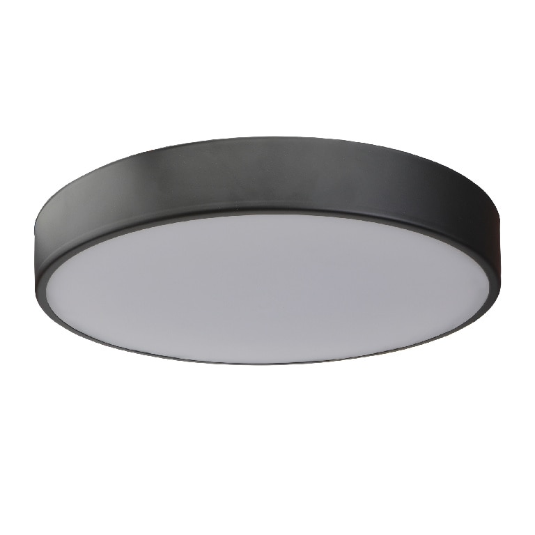 Plafoniera LED, 1 x 40 W, negru, metal si plastic  GoodHome Wapta