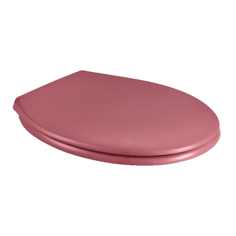 Capac wc, rotund, rosu, inchidere lenta  GoodHome Genoa