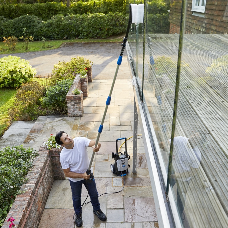 Lance telescopica pentru masini de spalat sub presiune Mac Allister, 180 bar, 4 m, aluminiu si plastic