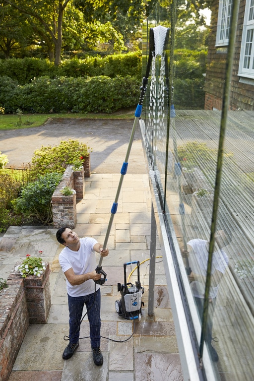 Lance telescopica pentru masini de spalat sub presiune Mac Allister, 180 bar, 4 m, aluminiu si plastic