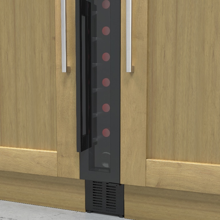 Racitor de vinuri GOODHOME BIWCB15EU, 7 sticle, H 89 cm, Clasa G, negru