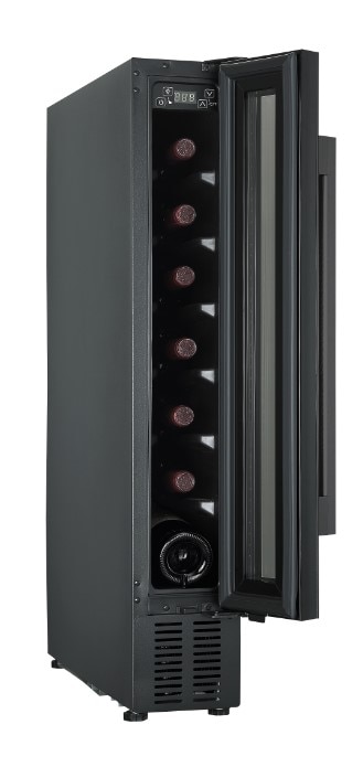 Racitor de vinuri GOODHOME BIWCB15EU, 7 sticle, H 89 cm, Clasa G, negru