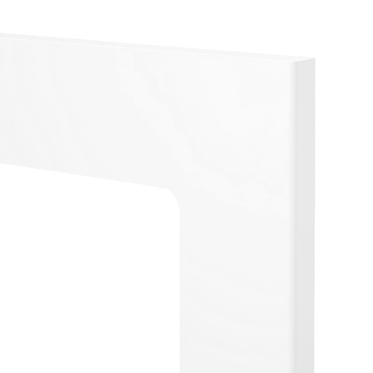 Front alb mat, usa sticla dulap 50 cm  Balsamita