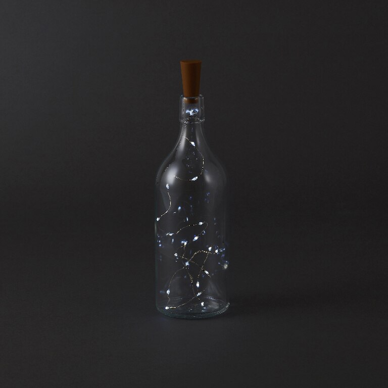 Ghirlanda luminoasa, 20 led-uri, 0.96 m, iluminare alb cald