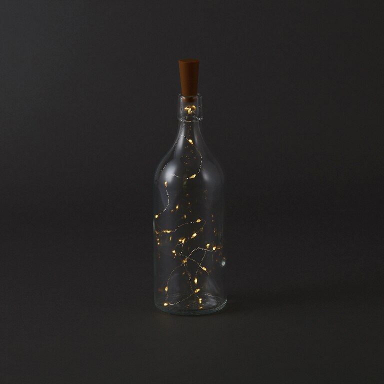 Ghirlanda luminoasa, 20 led-uri, 0.96 m, iluminare alb cald