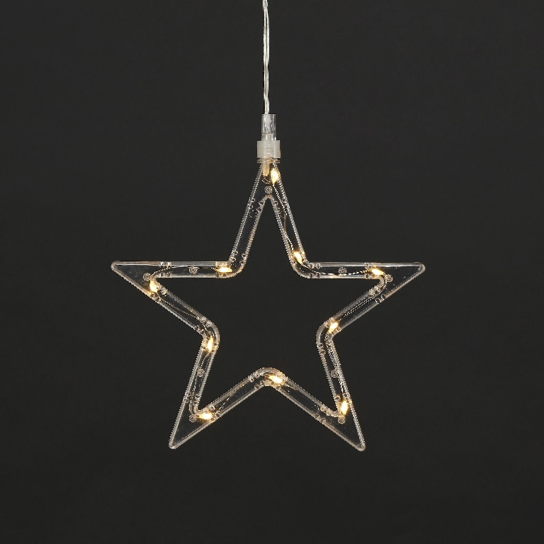 Ghirlanda luminoasa Stelute, 30 led-uri, 1.7 m, iluminare alb cald