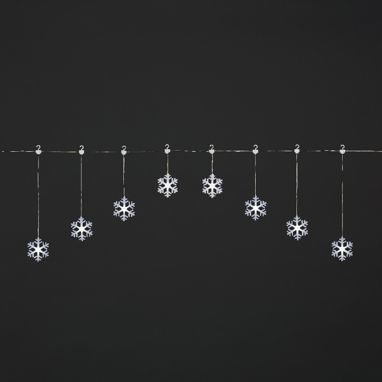 Ghirlanda luminoasa Stelute, 8 led-uri, 5.2 m, iluminare alb rece