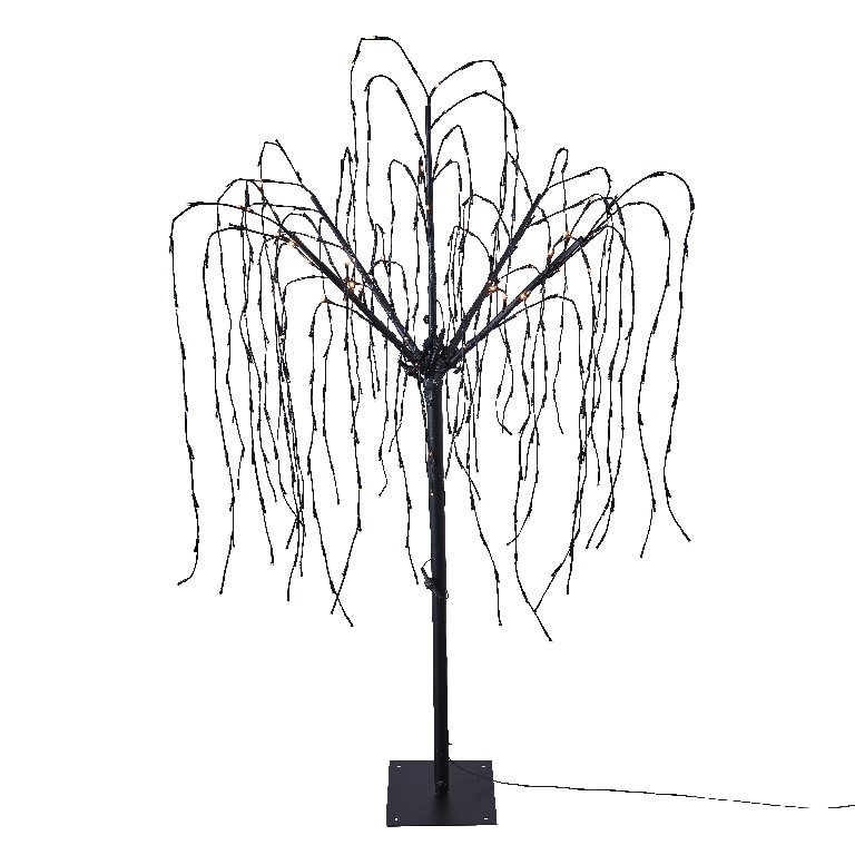 Decoratiune luminoasa Salcie, 400 led-uri, 152 cm, negru