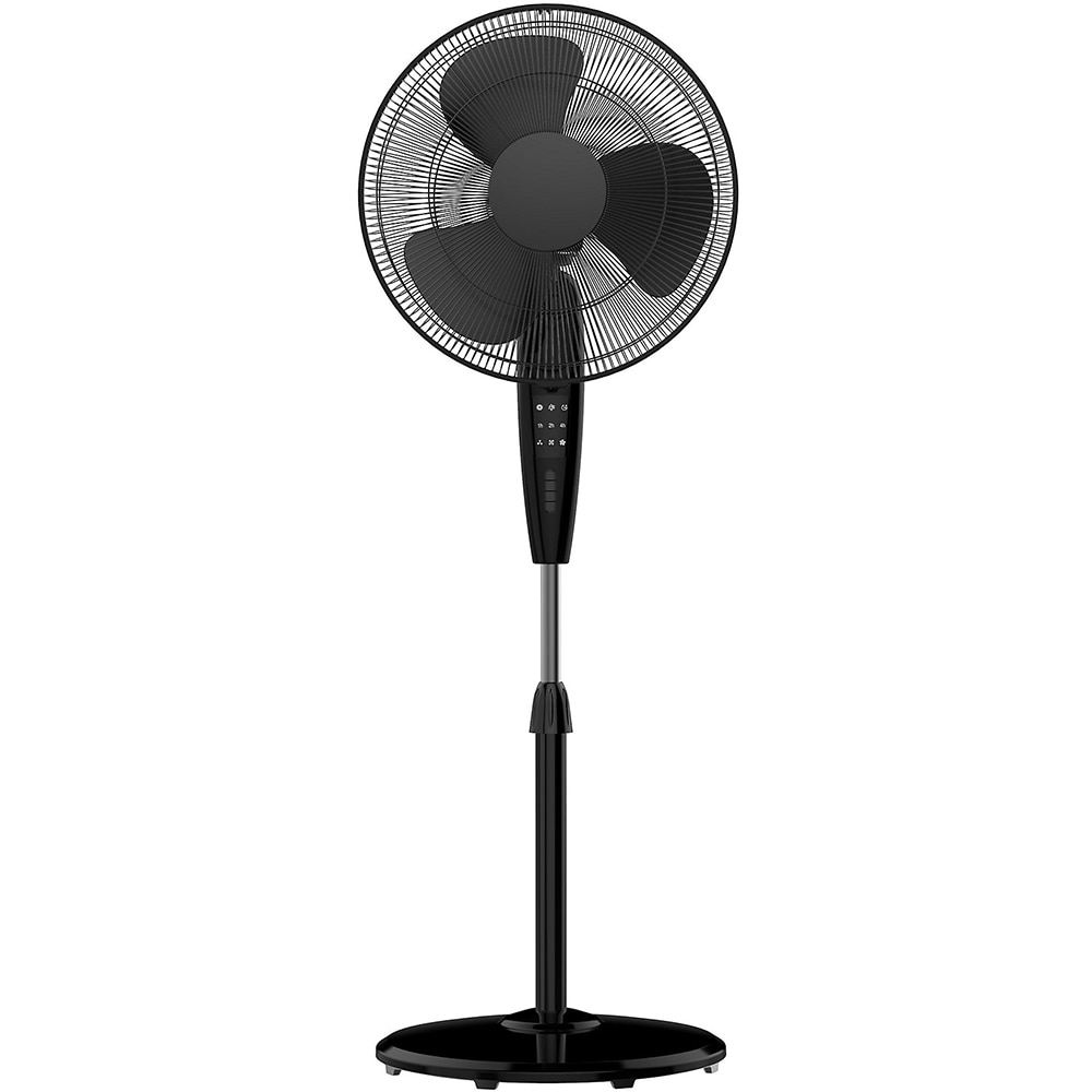 Ventilator cu picior GoodHome FS40-11NR, 3 trepte viteza, D 40 cm, 55W, negru