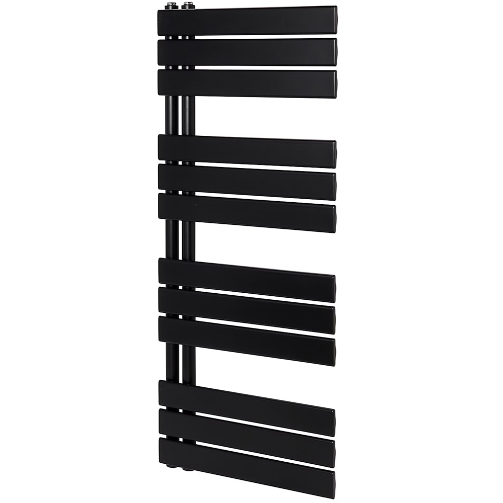 Calorifer baie portprosop GOODHOME Boxwood UC1200500BM, otel, 500 x 1200 mm, negru