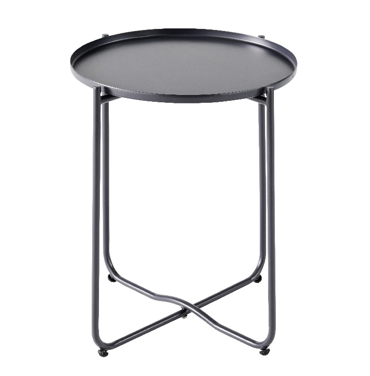 Masa de cafea, otel, negru, rotunda, 2 persoane, 40 x 51 cm  GoodHome nova